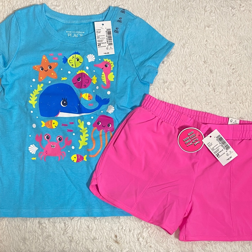 The Children's Place 4T ocean set NWT